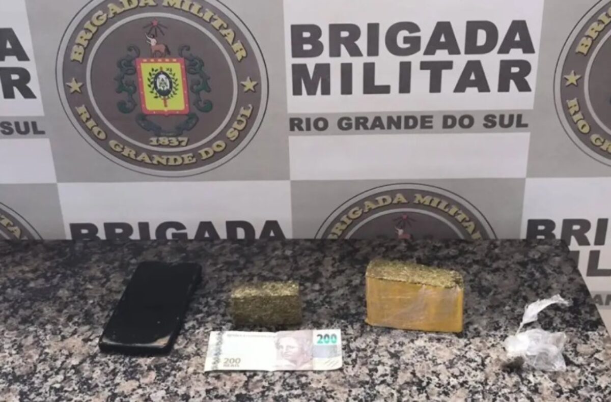 Droga é apreendida com passageiro na Estação Rodoviária de Santo Ângelo