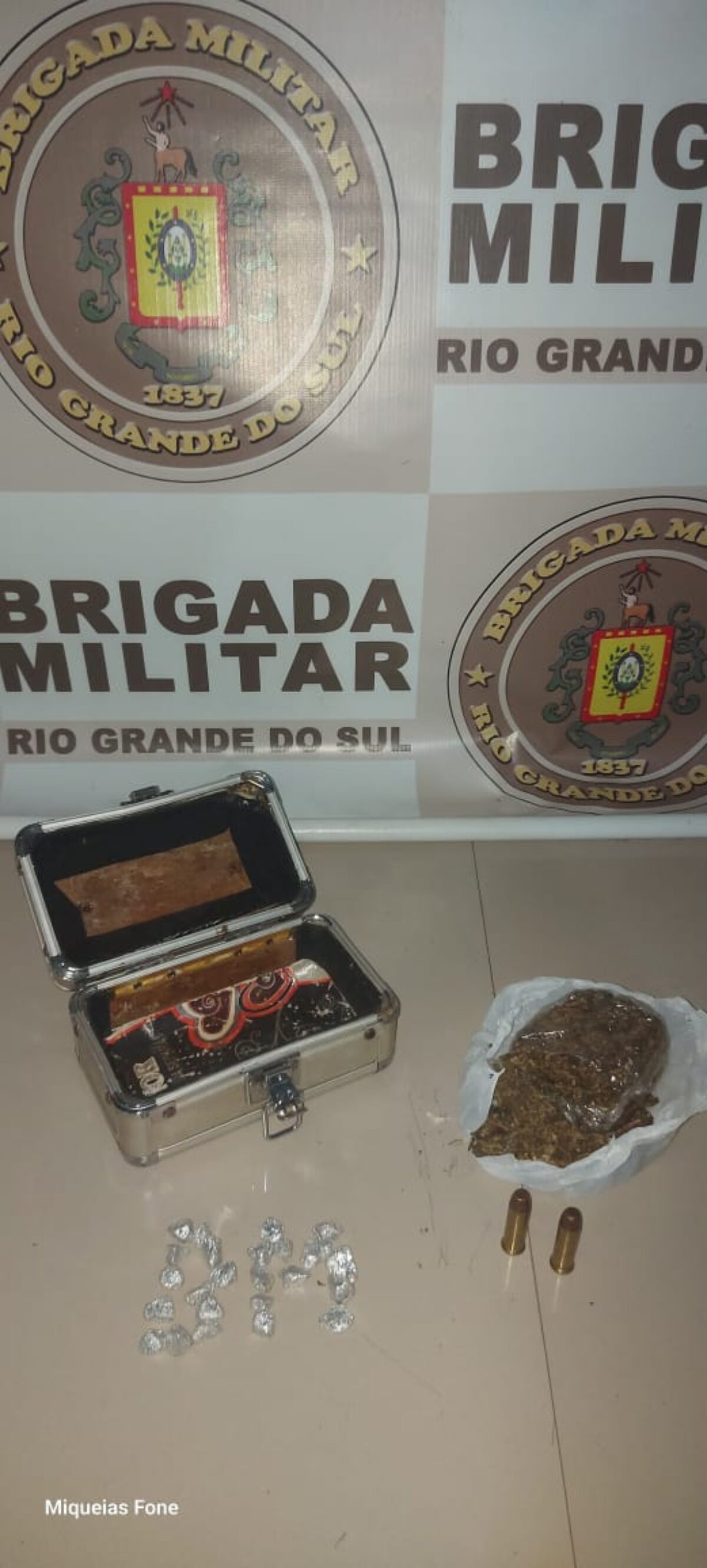 Brigada Militar de Cerro Largo efetuou prisão em flagrante por tráfico de drogas