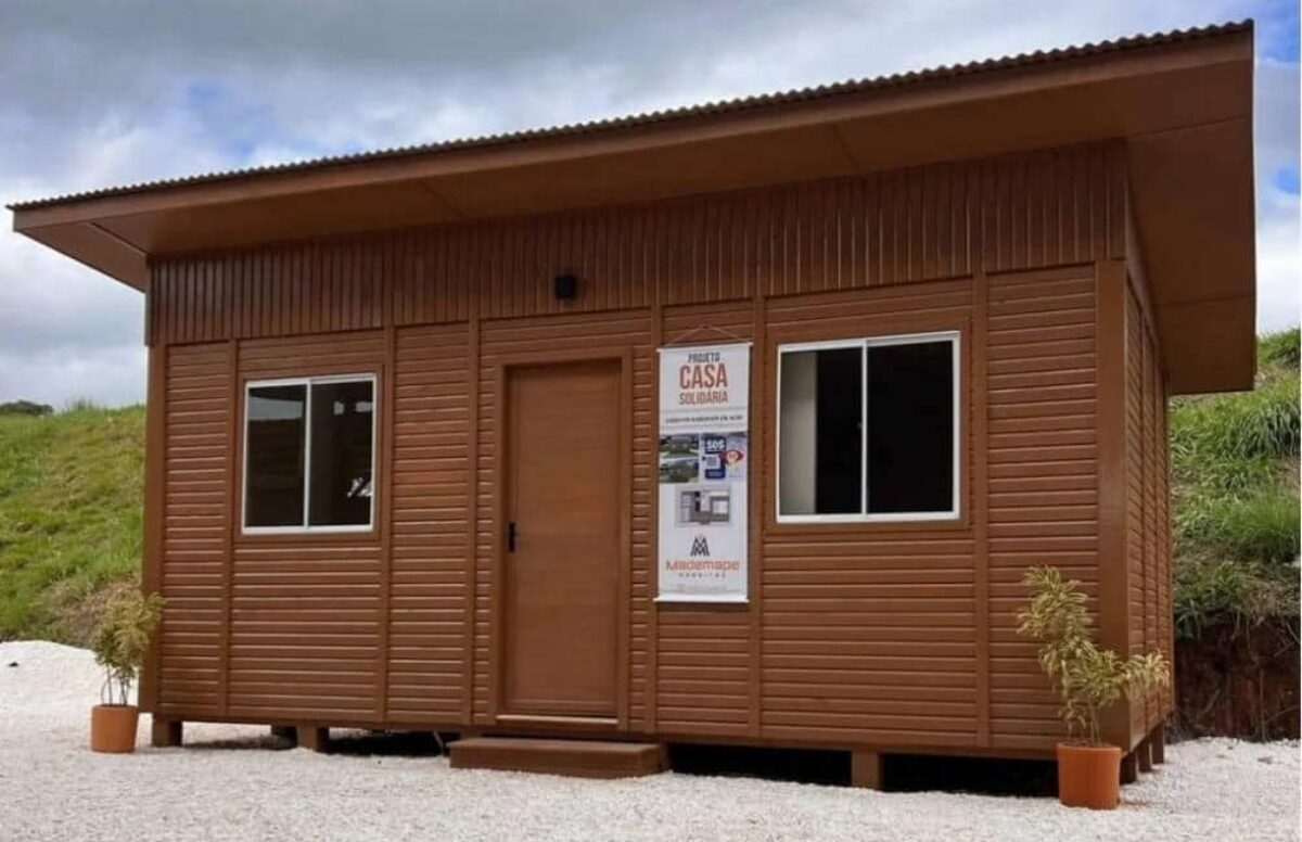 Como são as casas de R$ 25 mil que empresários estão comprando para doar no RS