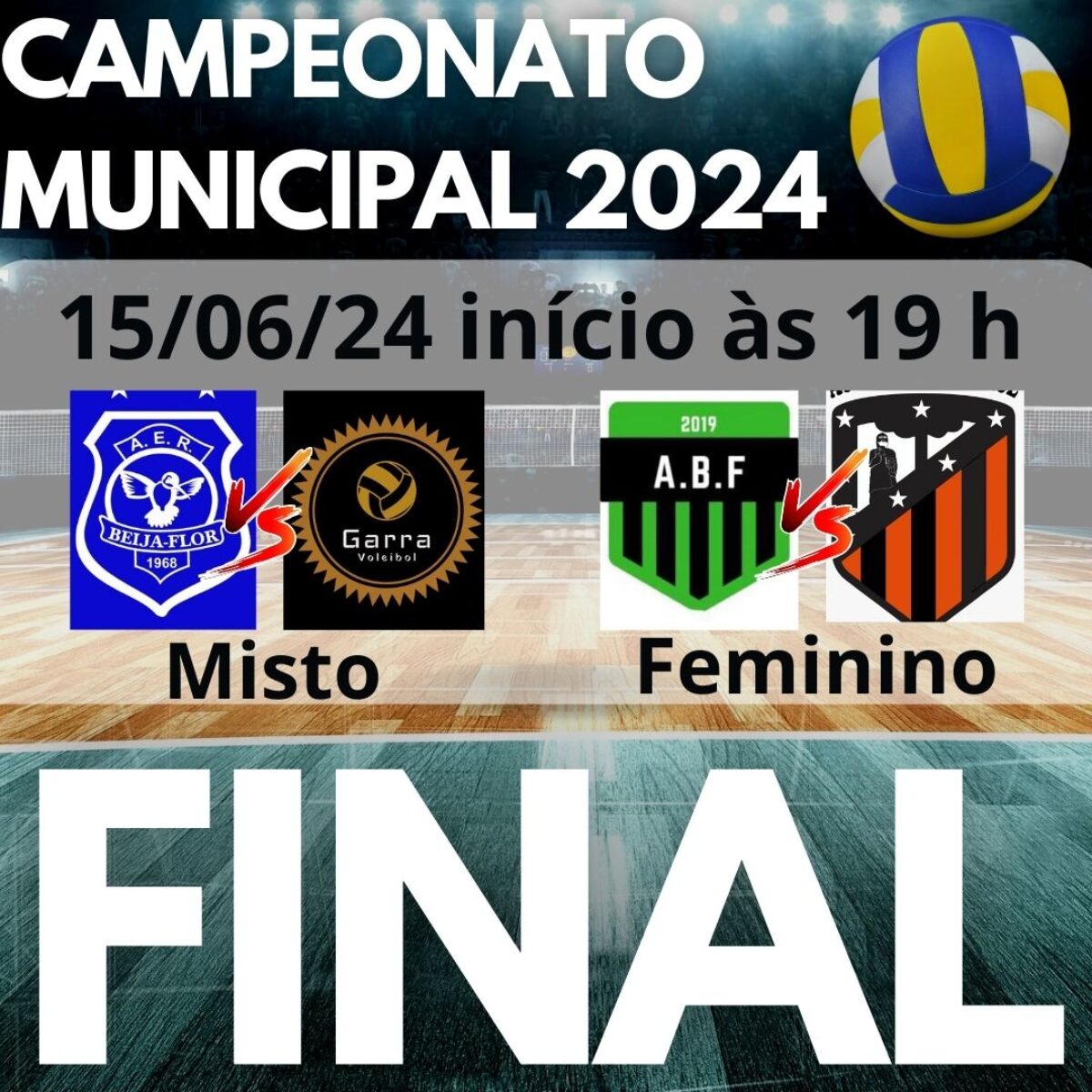 Final do Municipal de Vôlei de São Pedro do Butiá será realizado neste sábado