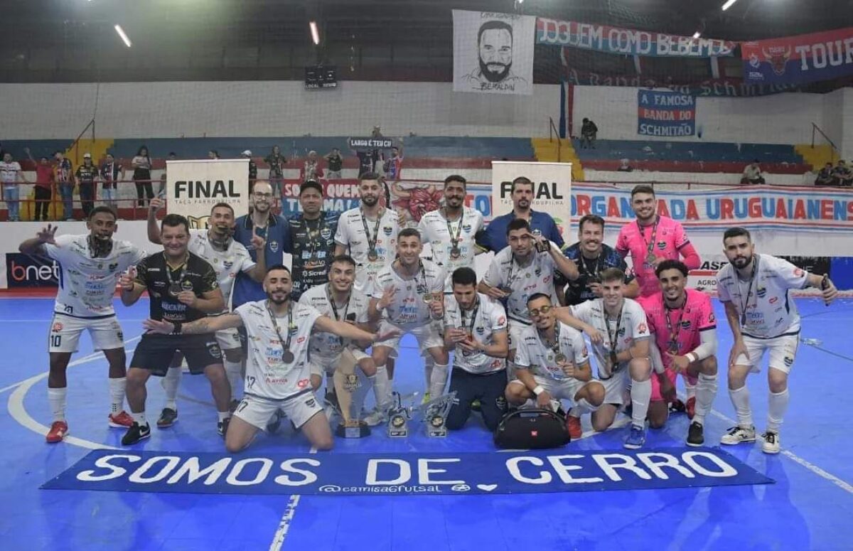 Em jogo acirrado, Cerro Largo Futsal empata em Uruguaiana e conquista o bicampeonato da Taça Farroupilha Em jogo acirrado, Cerro Largo Futsal empata em Uruguaiana e conquista o bicampeonato da Taça Farroupilha