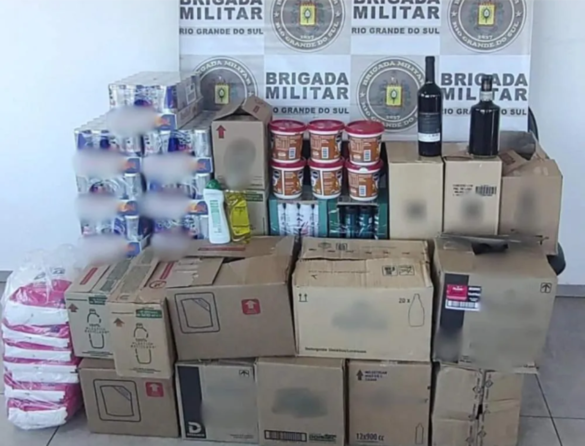 Brigada apreende produtos estrangeiros em Santo Ângelo