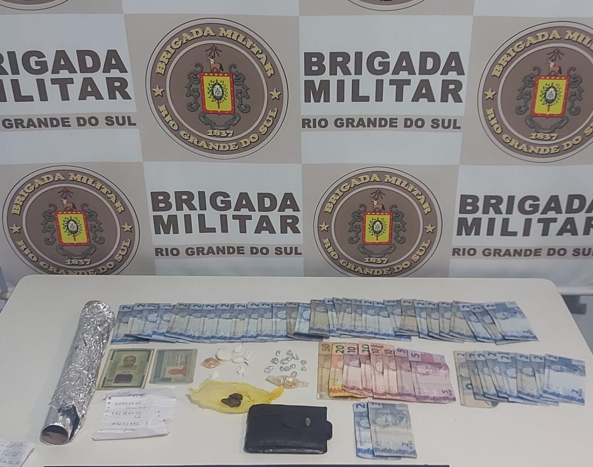 Brigada Militar realiza prisão por tráfico de drogas em Cerro Largo