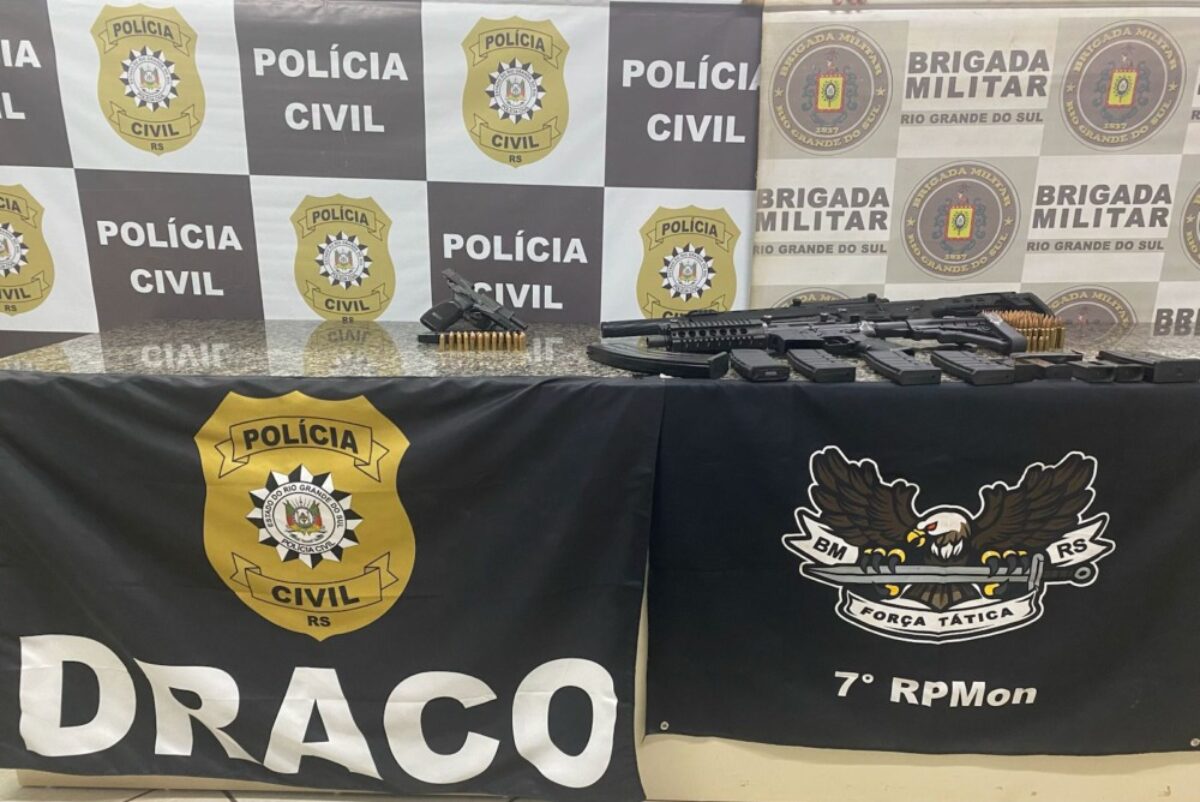 Operação integrada resulta em apreensões de armamento e prisão de sete pessoas na região das Missões Operação integrada resulta em apreensões de armamento e prisão de sete pessoas na região das Missões
