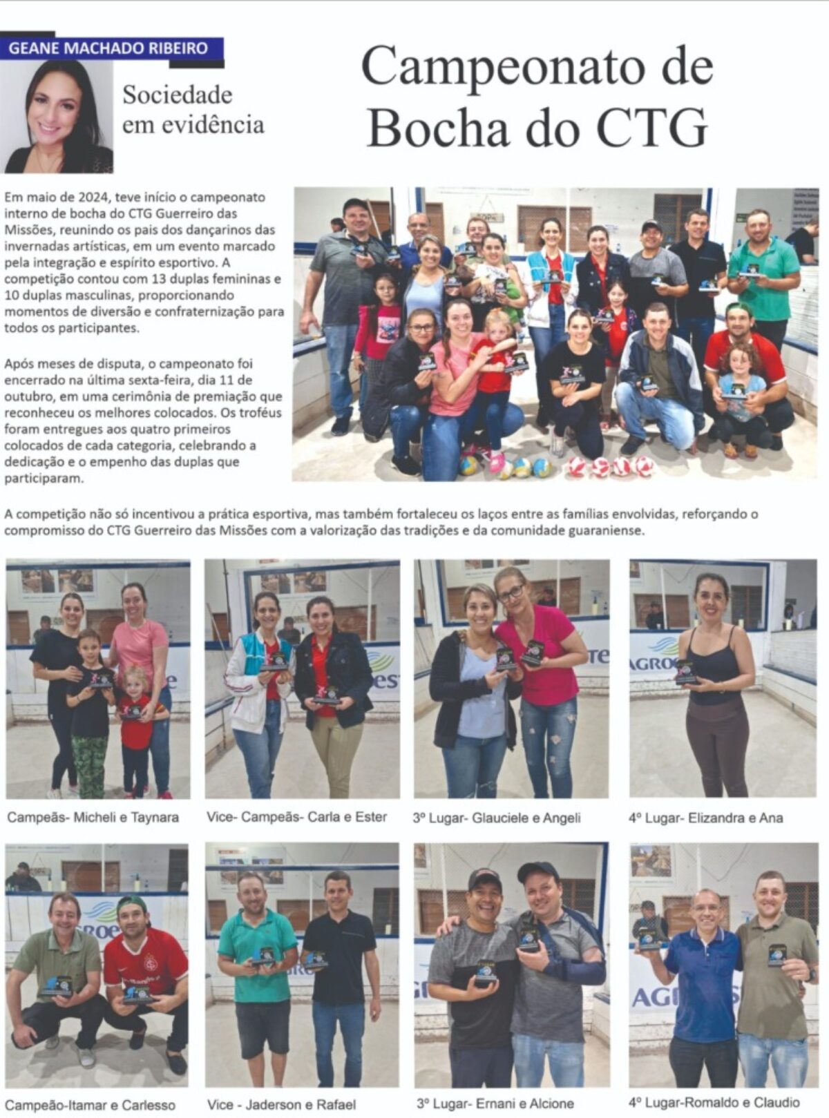 Campeonato de Bocha do CTG