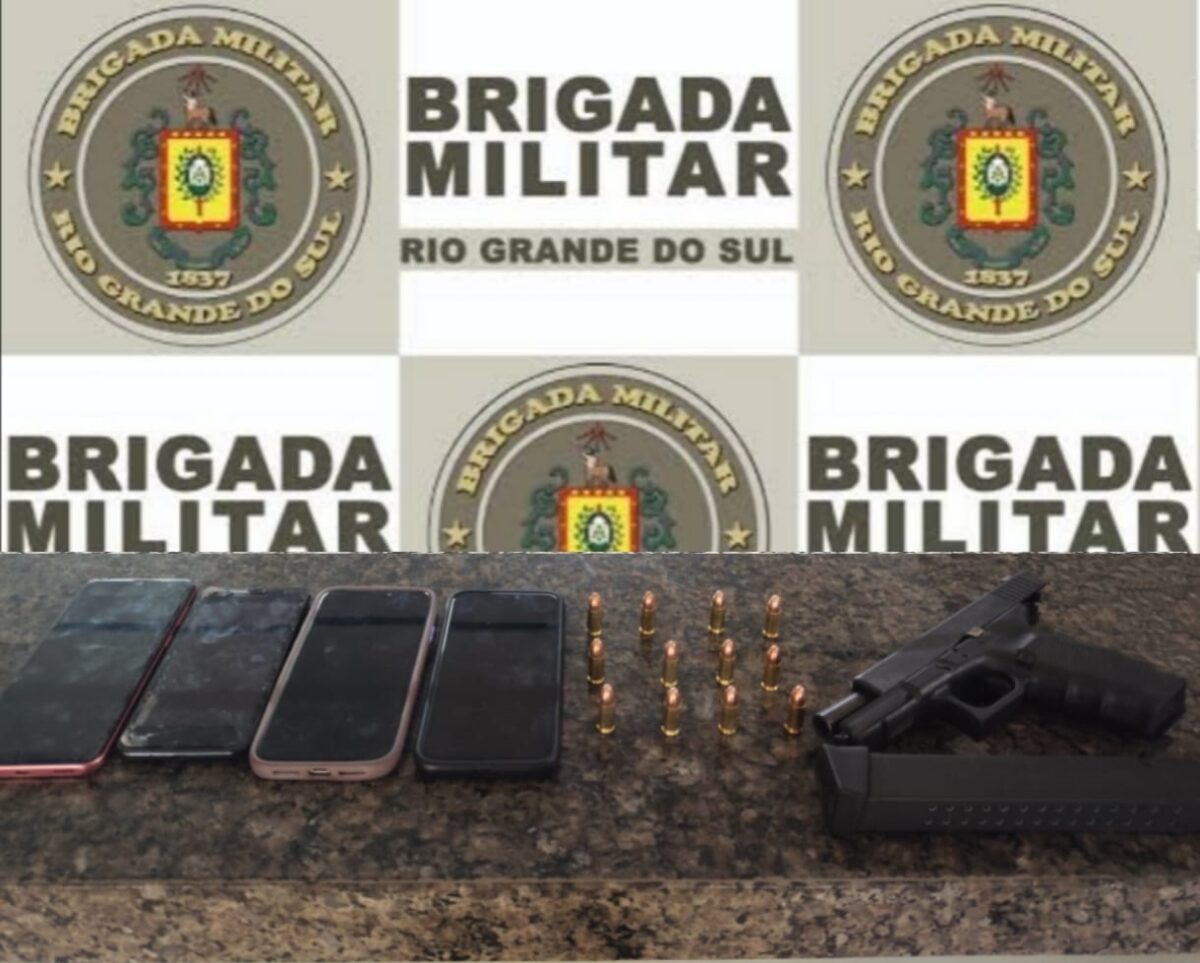 Brigada Militar efetua quatro prisões por porte ilegal de arma e associação criminosa em Santo Ângelo