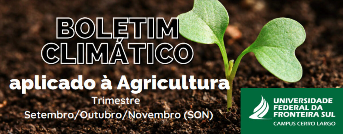 Boletim Climático aponta previsão de menos chuva em outubro e novembro