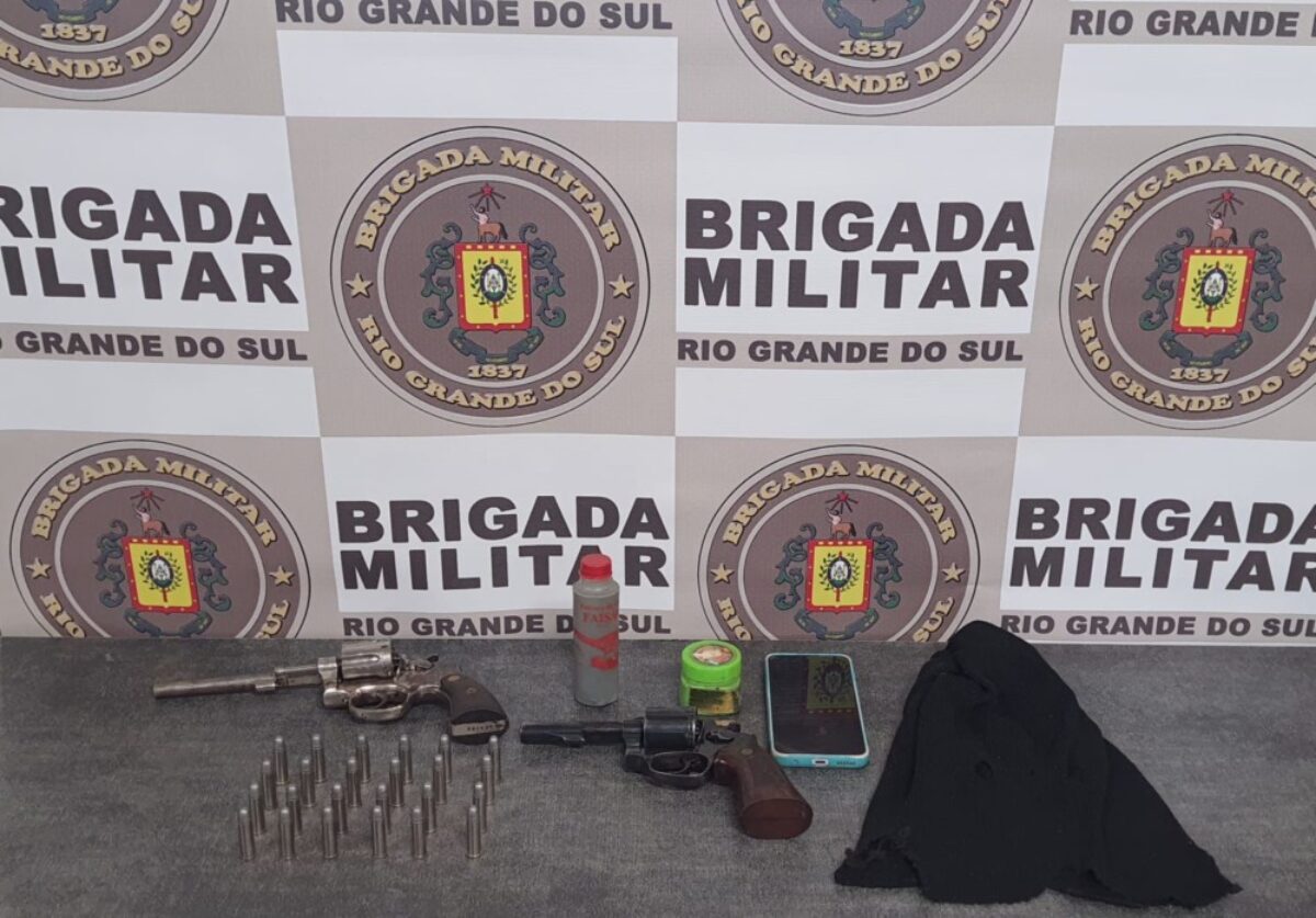 Brigada Militar realiza prisão de foragido e porte ilegal de arma de fogo em Salvador das Missões 