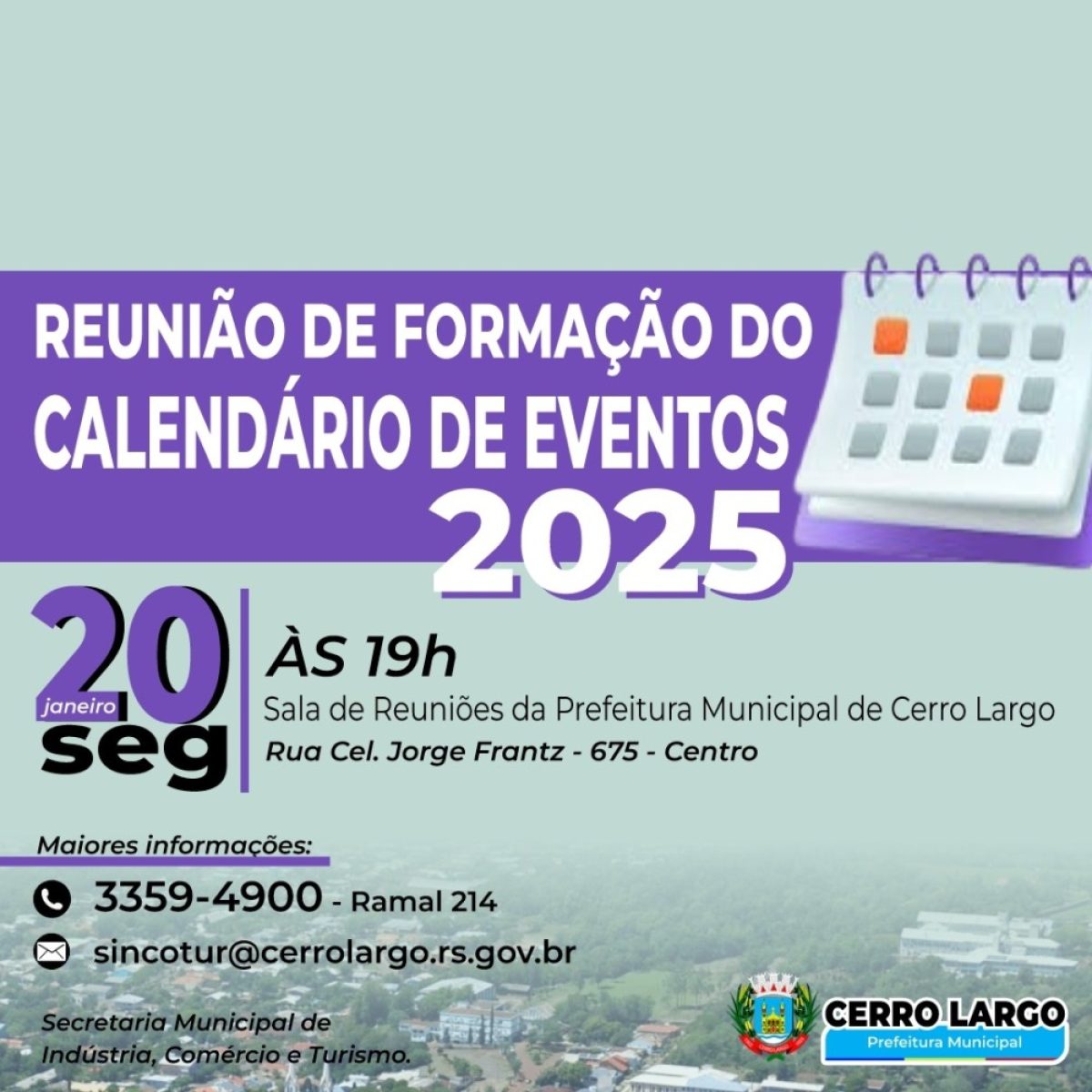 Cerro Largo: Reunião para o calendário de eventos será na segunda-feira