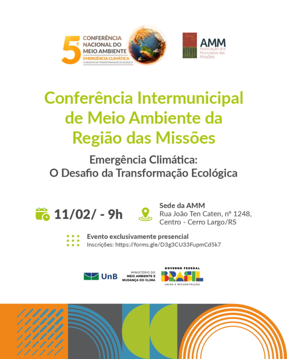 AMM realiza Conferência Intermunicipal do Meio Ambiente da região das Missões AMM realiza Conferência Intermunicipal do Meio Ambiente da região das Missões