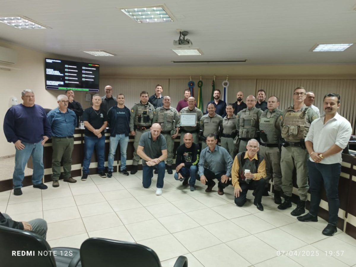 Tenente Menin é homenageado pela Câmara de Vereadores de Cerro Largo