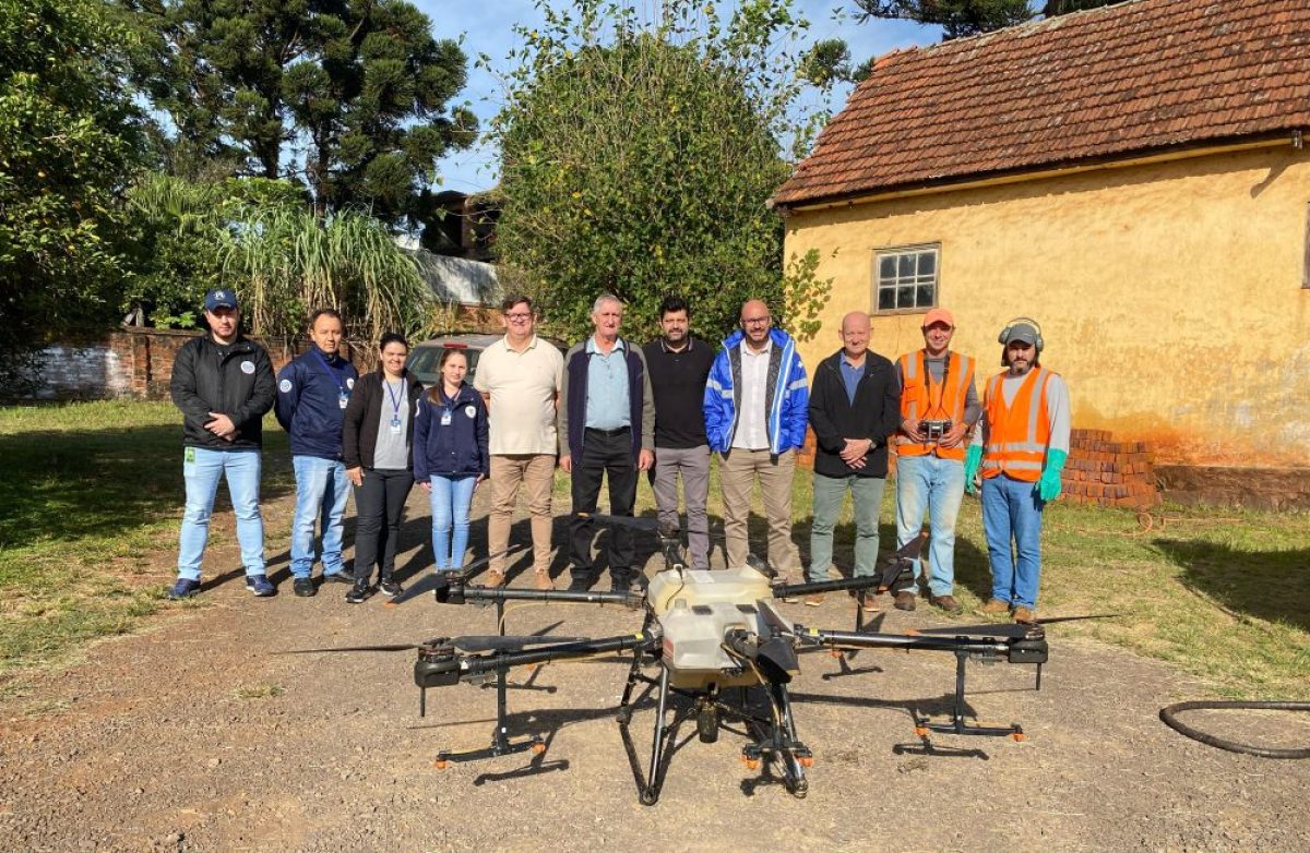 Cerro Largo inova no combate à dengue com uso de drone