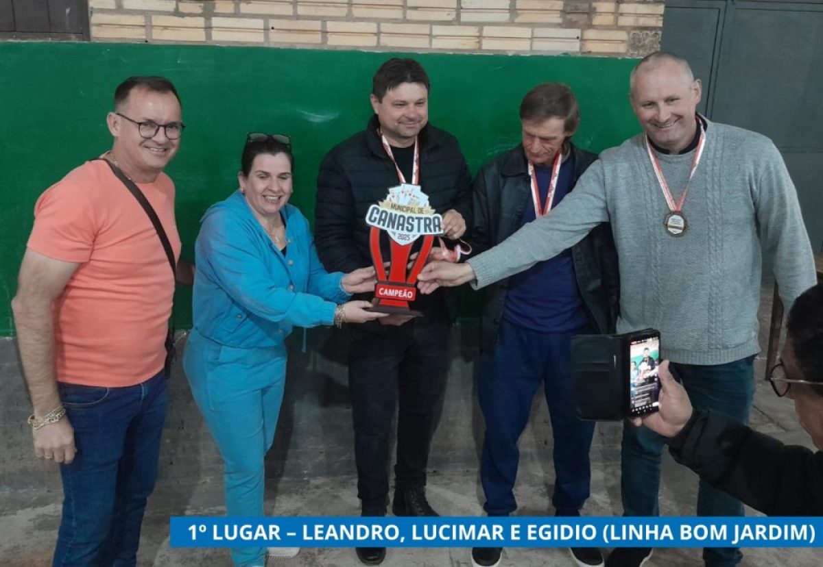 Conhecidos os campeões do Municipal de Canastra de Guarani das Missões