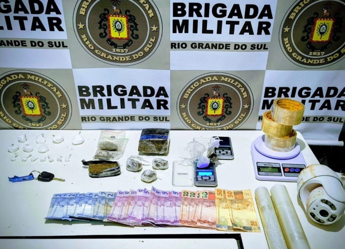 Brigada Militar prende homem por tráfico de drogas em Cerro Largo