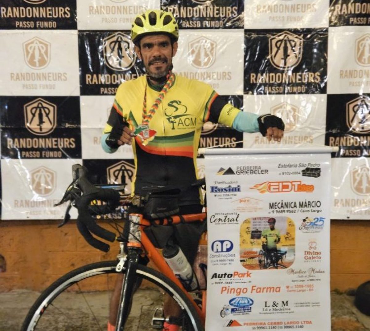 Ciclista de Cerro Largo participa de prova de longa distância em Passo Fundo Ciclista de Cerro Largo participa de prova de longa distância em Passo Fundo
