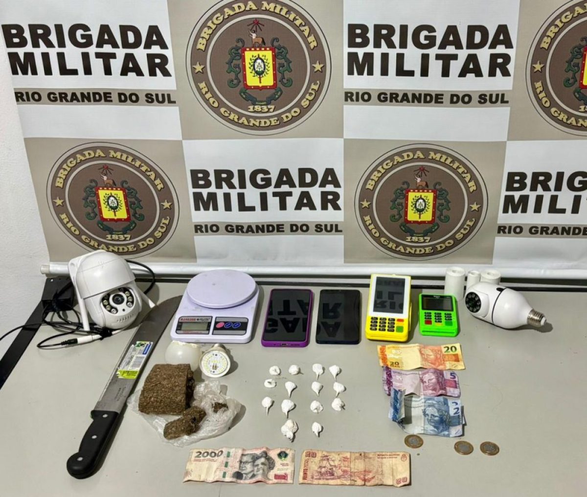 Homem e mulher são presos por tráfico de drogas em Cerro Largo