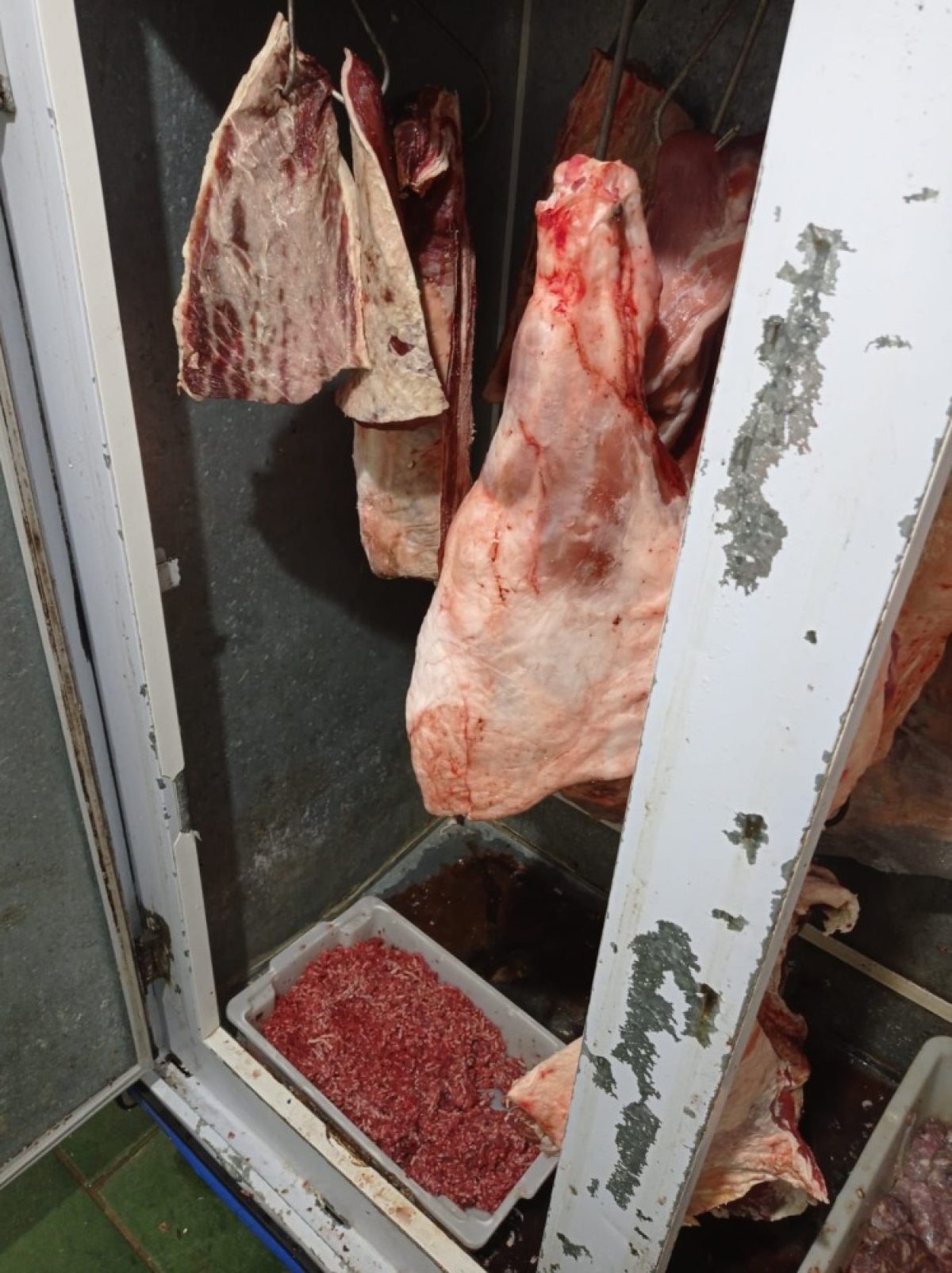 Carnes e produtos impróprios para o consumo são apreendidos em Salvador das Missões Carnes e produtos impróprios para o consumo são apreendidos em Salvador das Missões
