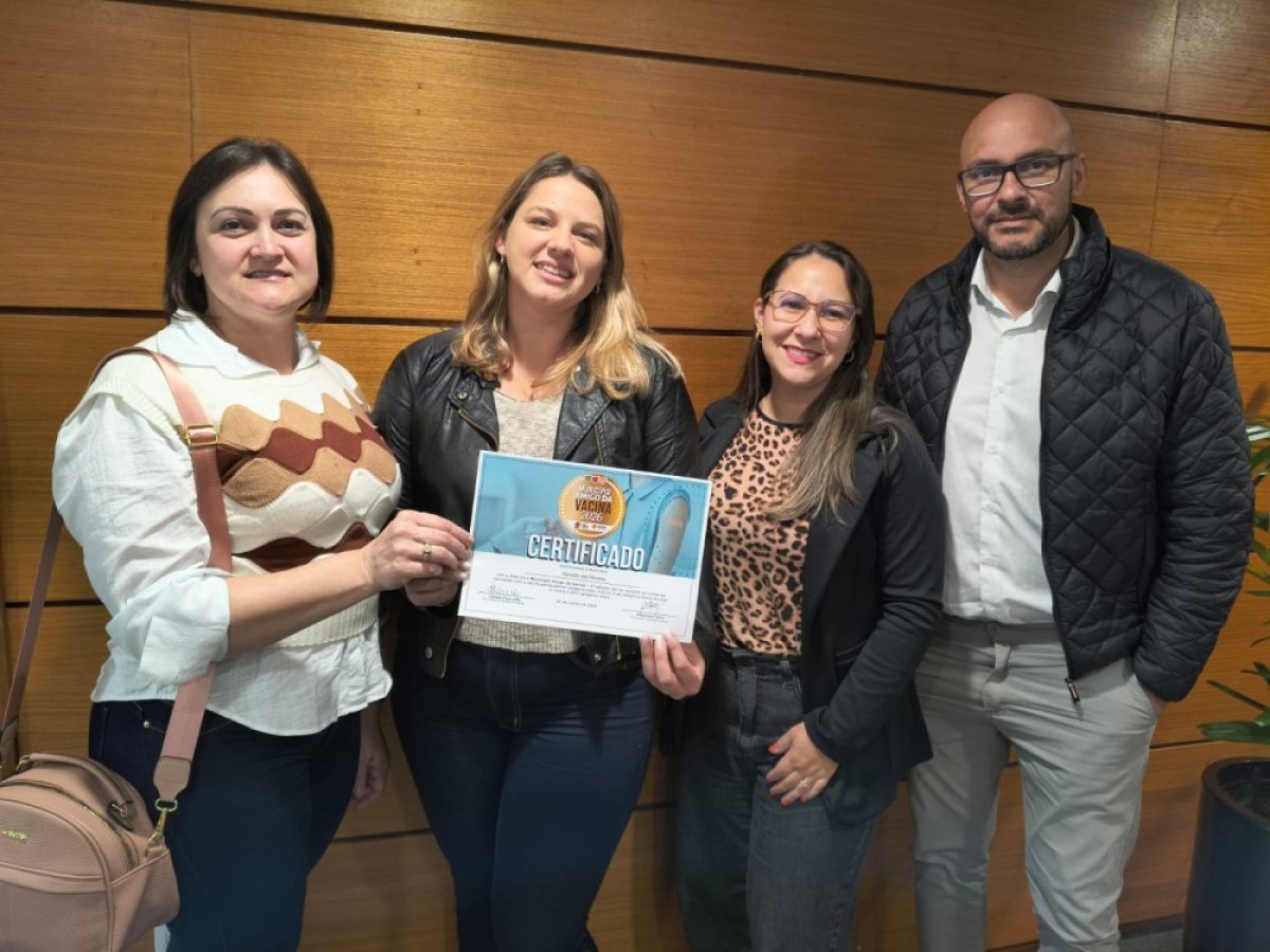 Salvador das Missões é conquista Selo Ouro ‘‘Amigo da Vacina’’
