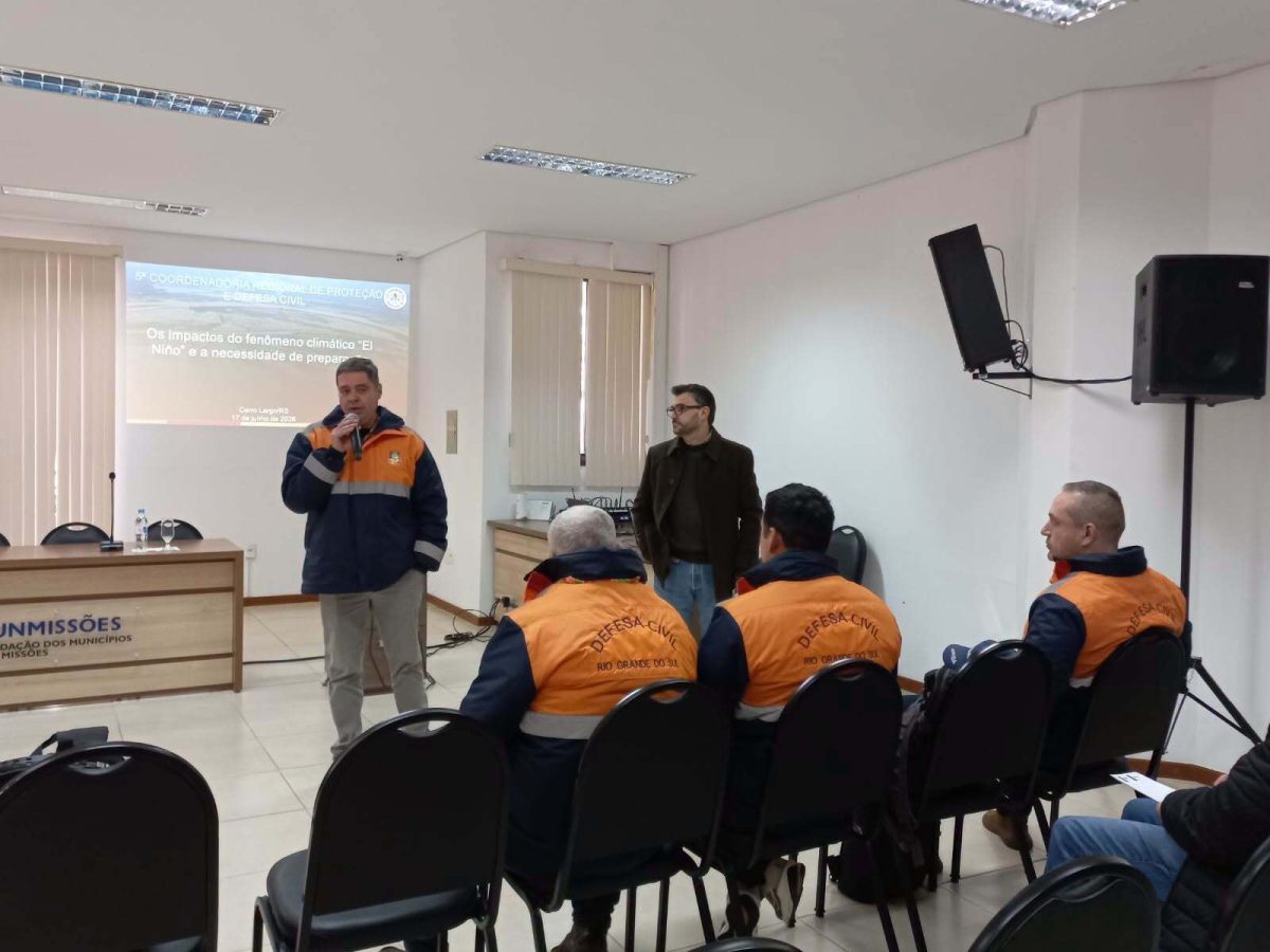 Defesa Civil alerta prefeitos das Missões sobre impactos do El Niño Defesa Civil alerta prefeitos das Missões sobre impactos do El Niño