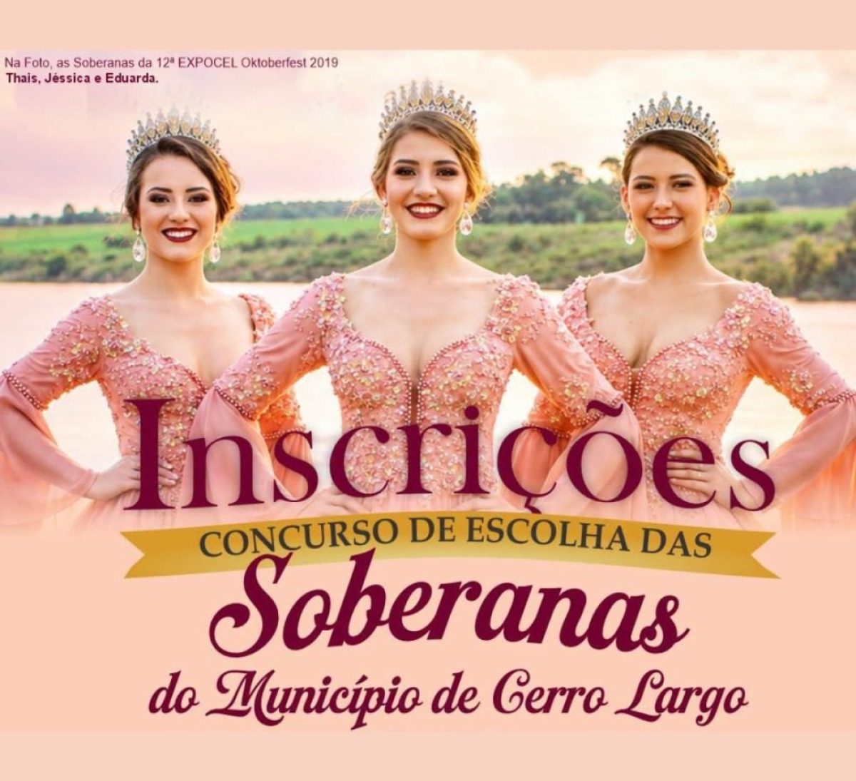 Inscrições abertas para escolha das Soberanas de Cerro Largo